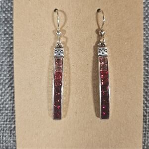 Bighton Red Spectrum French Wire Earrings. *Matching Necklace Sold In Separately